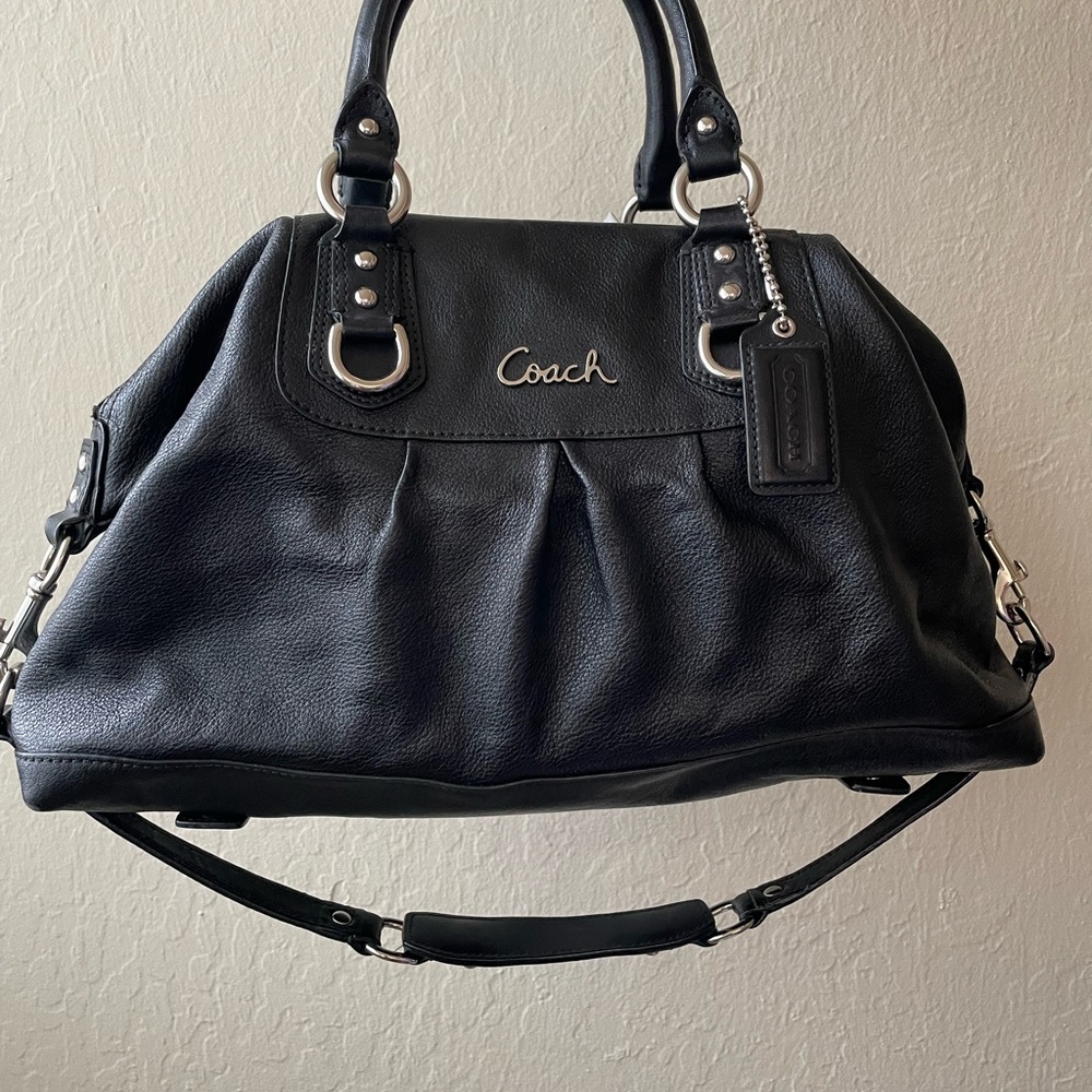Coach Leather Carryall Satchel Handbag